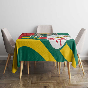 Republique Togolaise Monument de l'Independance Tablecloth African Pinkish Rose Coat Of Arms