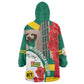Republique Togolaise Monument de l'Independance Wearable Blanket Hoodie African Pinkish Rose Coat Of Arms