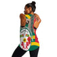 Republique Togolaise Monument de l'Independance Women Racerback Tank African Pinkish Rose Coat Of Arms