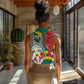 Republique Togolaise Monument de l'Independance Women Sleeveless Polo Shirt African Pinkish Rose Coat Of Arms