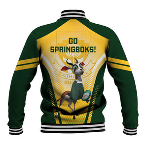 South Africa Rugby Baseball Jacket Cute Springboks Mascot LT14