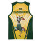 South Africa Rugby Basketball Jersey Cute Springboks Mascot - African Pride