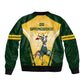 South Africa Rugby Bomber Jacket Cute Springboks Mascot