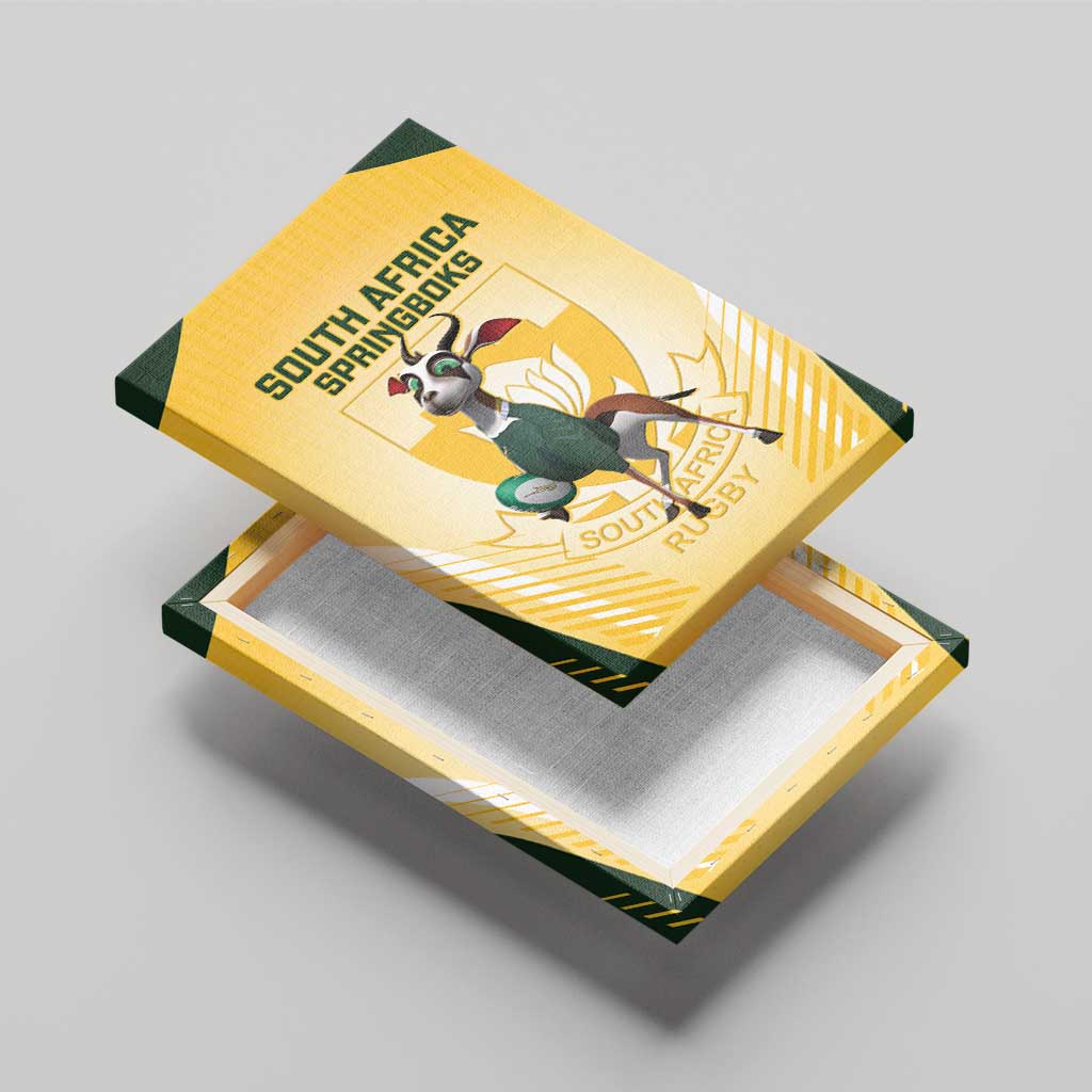 South Africa Rugby Canvas Wall Art Cute Springboks Mascot