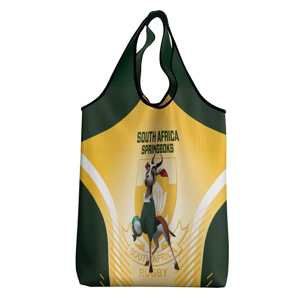 South Africa Rugby Grocery Bag Cute Springboks Mascot