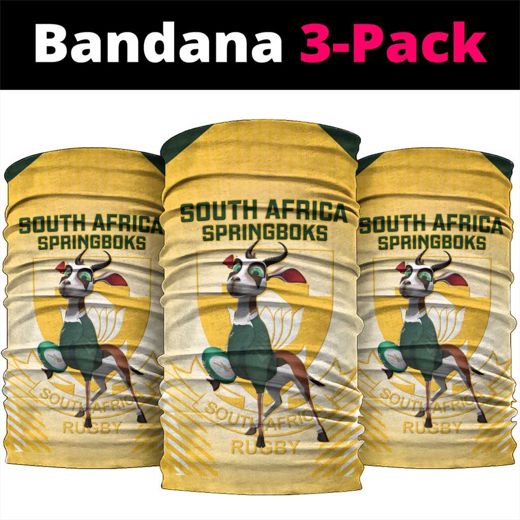 South Africa Rugby Neck Gaiter Cute Springboks Mascot LT14