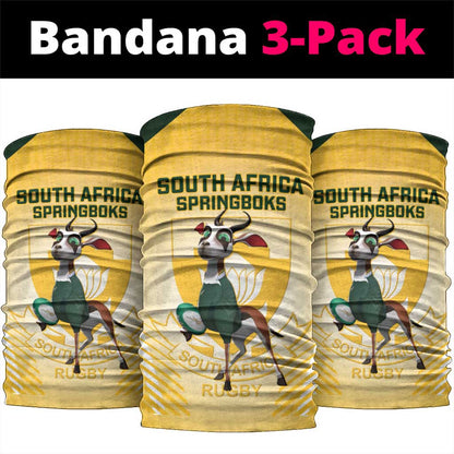 South Africa Rugby Neck Gaiter Cute Springboks Mascot LT14