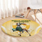 South Africa Rugby Round Carpet Cute Springboks Mascot