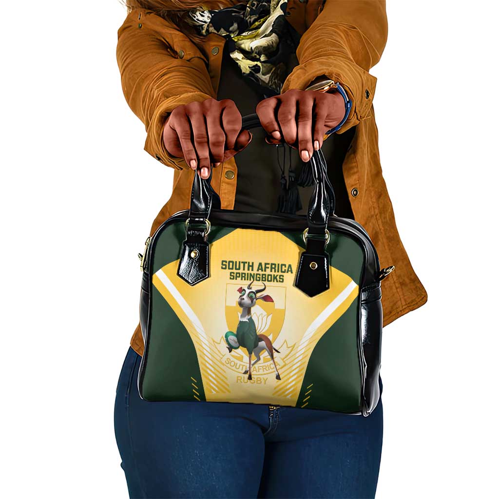 South Africa Rugby Shoulder Handbag Cute Springboks Mascot