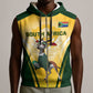 South Africa Rugby Sleeveless Zip Hoodie Cute Springboks Mascot - African Pride