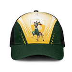 South Africa Rugby Baseball Net Cap Springboks Mascot Sporty Style