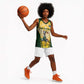 Custom South Africa Rugby Basketball Jersey Cute Springboks Mascot - African Pride