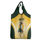 Custom South Africa Rugby Grocery Bag Cute Springboks Mascot