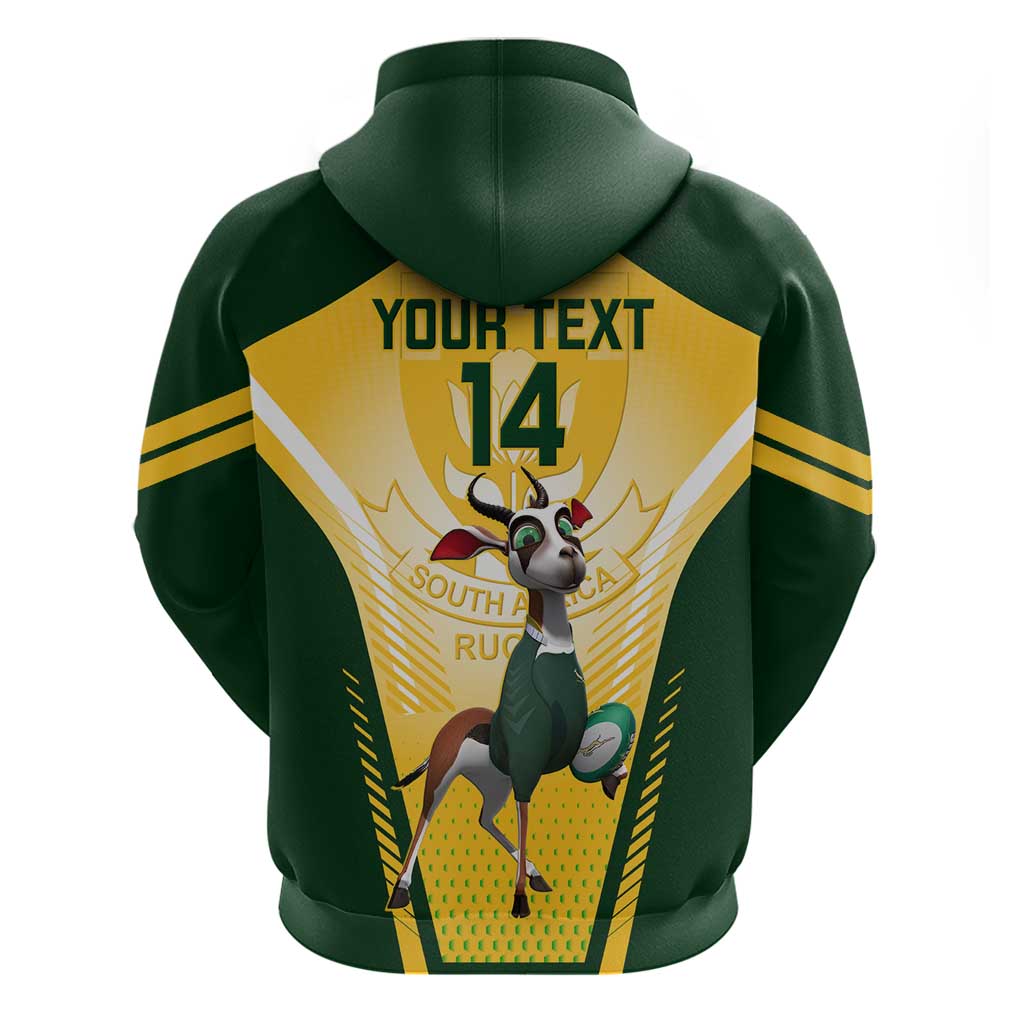Custom South Africa Rugby Hoodie Cute Springboks Mascot