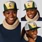 South Africa Rugby Mesh Trucker Cap Springboks Mascot Sporty Style