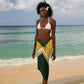 Custom South Africa Rugby Sarong Cute Springboks Mascot