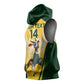 Custom South Africa Rugby Sleeveless Hoodie Cute Springboks Mascot - African Pride