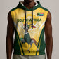 Custom South Africa Rugby Sleeveless Hoodie Cute Springboks Mascot - African Pride