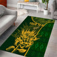 Custom South Africa Rugby Area Rug Go Champions Springboks Flower