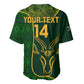 Custom South Africa Rugby Baseball Jersey Go Champions Springboks Flower