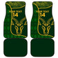 Custom South Africa Rugby Car Mats Go Champions Springboks Flower