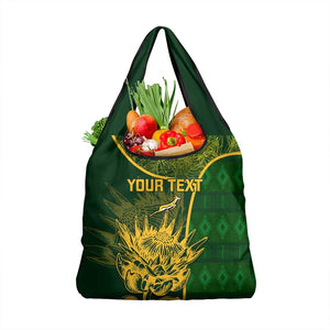 Custom South Africa Rugby Grocery Bag Go Champions Springboks Flower