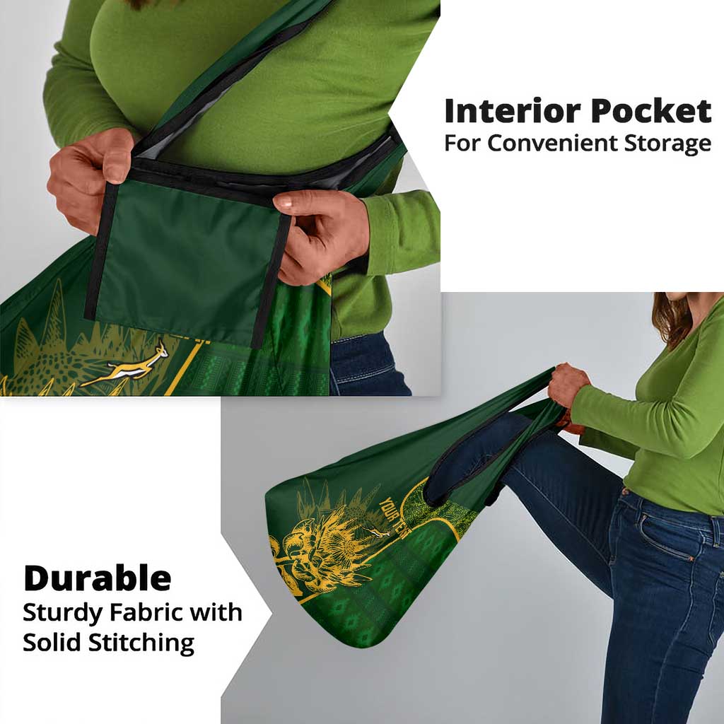 Custom South Africa Rugby Grocery Bag Go Champions Springboks Flower
