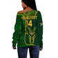Custom South Africa Rugby Off Shoulder Sweater Go Champions Springboks Flower