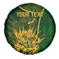 Custom South Africa Rugby Spare Tire Cover Go Champions Springboks Flower