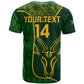 Custom South Africa Rugby T shirt Go Champions Springboks Flower