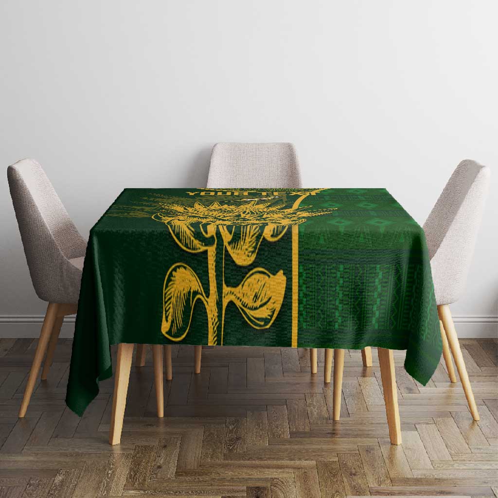 Custom South Africa Rugby Tablecloth Go Champions Springboks Flower