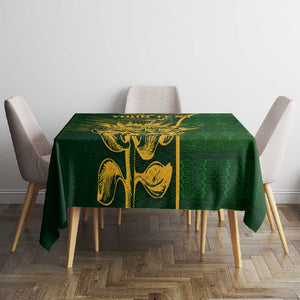 Custom South Africa Rugby Tablecloth Go Champions Springboks Flower