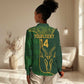 Custom South Africa Rugby Women Casual Shirt Go Champions Springboks Flower LT14
