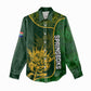 Custom South Africa Rugby Women Casual Shirt Go Champions Springboks Flower LT14