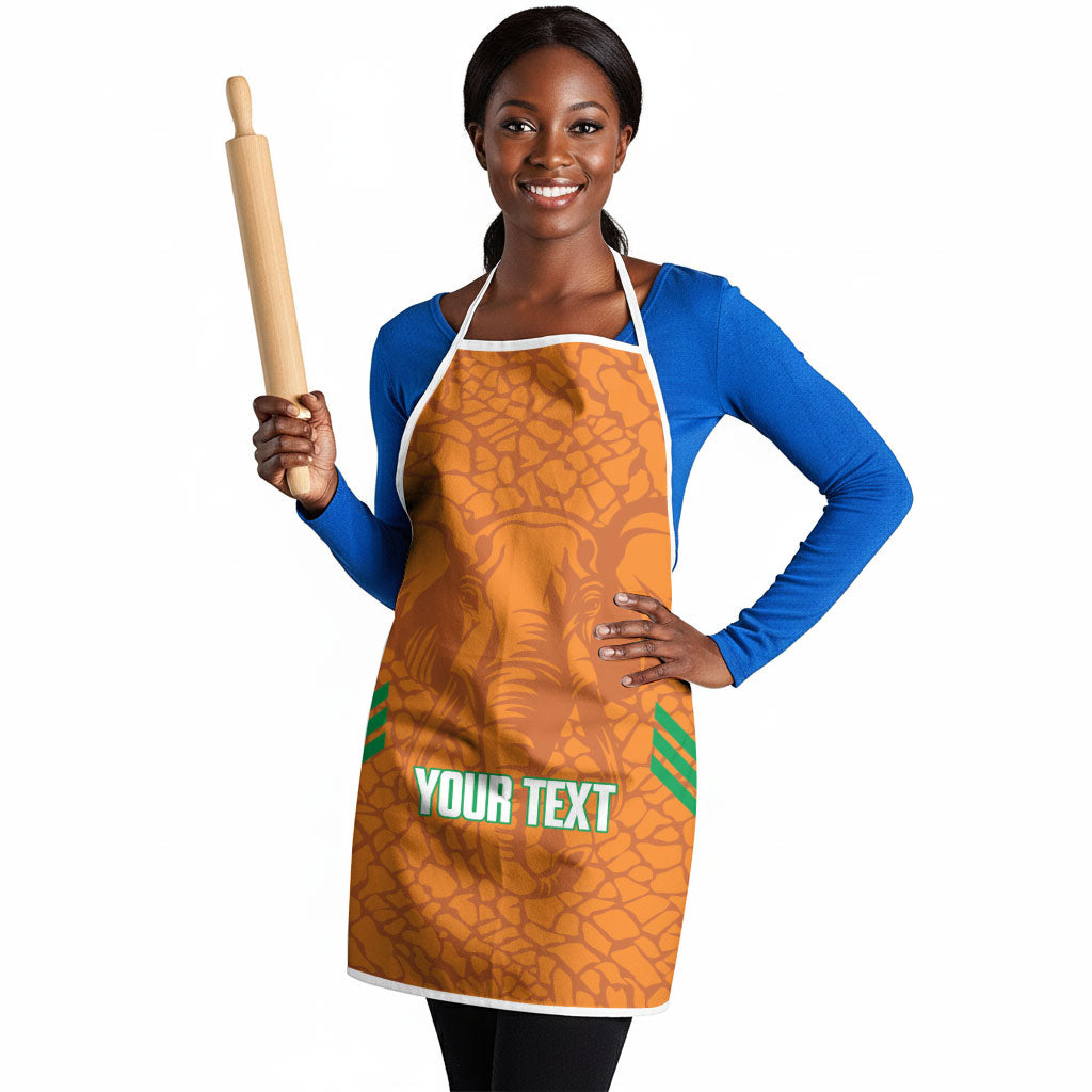 Ivory Coast Football Custom Apron Les Elephants Dames Skin Style