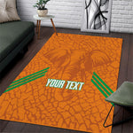 Ivory Coast Football Custom Area Rug Les Elephants Dames Skin Style