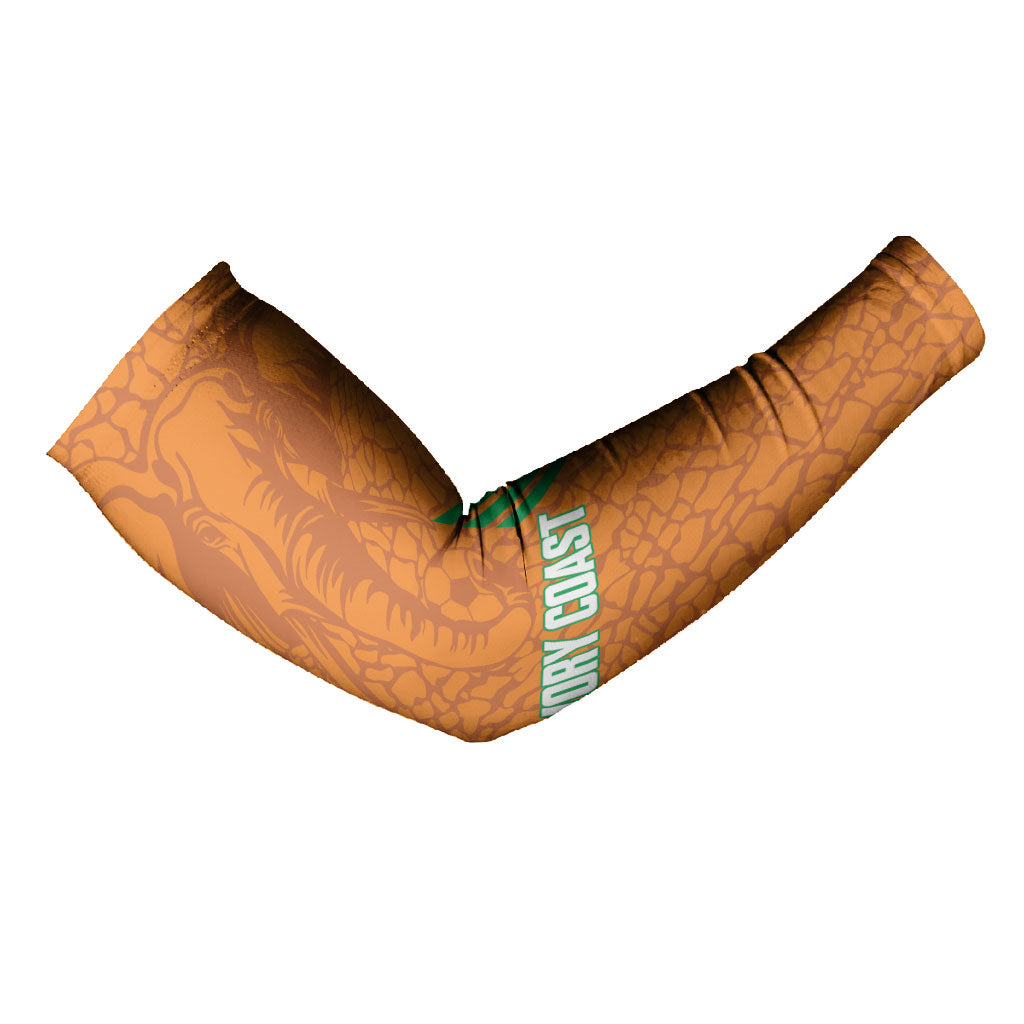 Ivory Coast Football Custom Arm Sleeves Les Elephants Dames Skin Style