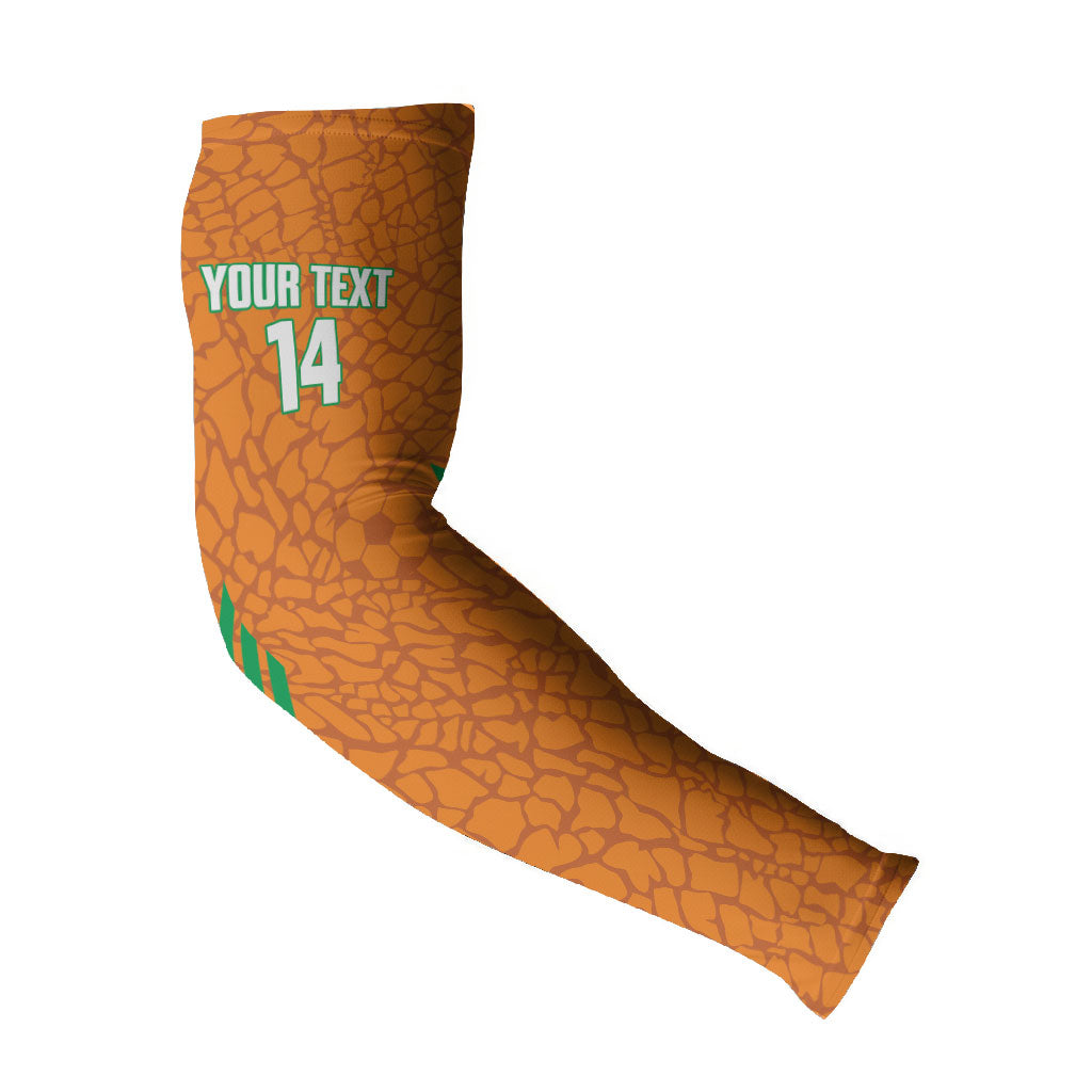 Ivory Coast Football Custom Arm Sleeves Les Elephants Dames Skin Style