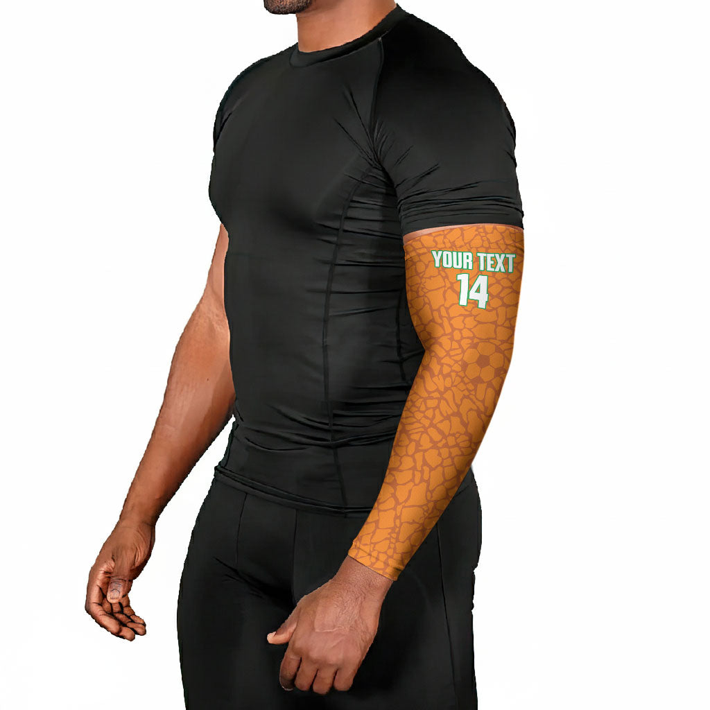 Ivory Coast Football Custom Arm Sleeves Les Elephants Dames Skin Style