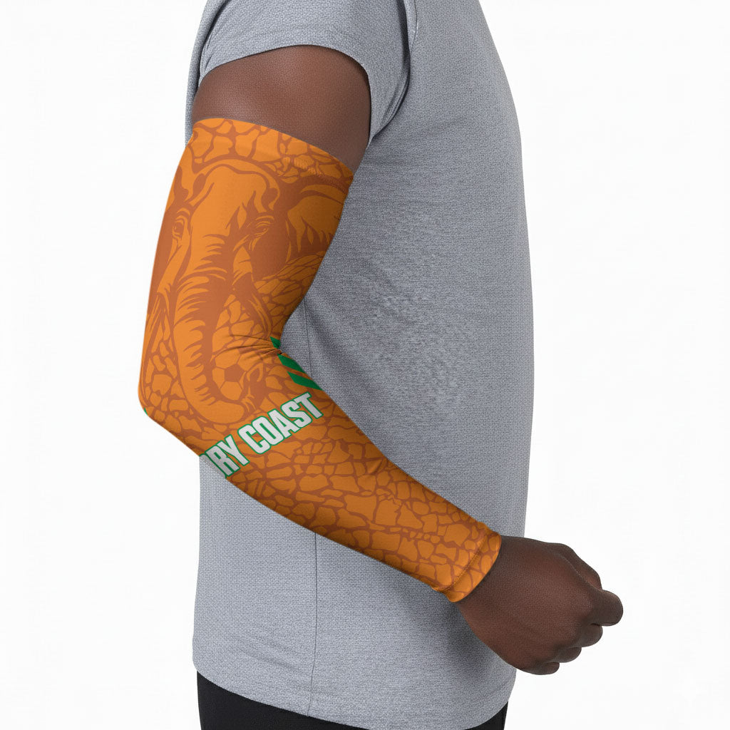 Ivory Coast Football Custom Arm Sleeves Les Elephants Dames Skin Style