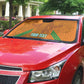 Ivory Coast Football Custom Auto Sun Shade Les Elephants Dames Skin Style