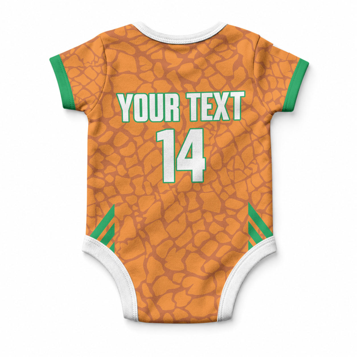 Ivory Coast Football Custom Baby Onesie Les Elephants Dames Skin Style