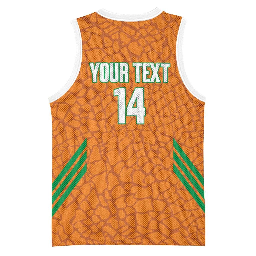 Ivory Coast Football Custom Basketball Jersey Les Elephants Dames Skin Style