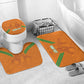 Ivory Coast Football Custom Bathroom Set Les Elephants Dames Skin Style
