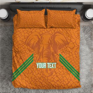 Ivory Coast Football Custom Bedding Set Les Elephants Dames Skin Style