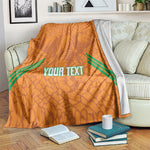 Ivory Coast Football Custom Blanket Les Elephants Dames Skin Style