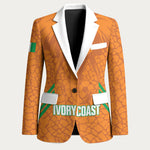 Ivory Coast Football Custom Blazer Les Elephants Dames Skin Style