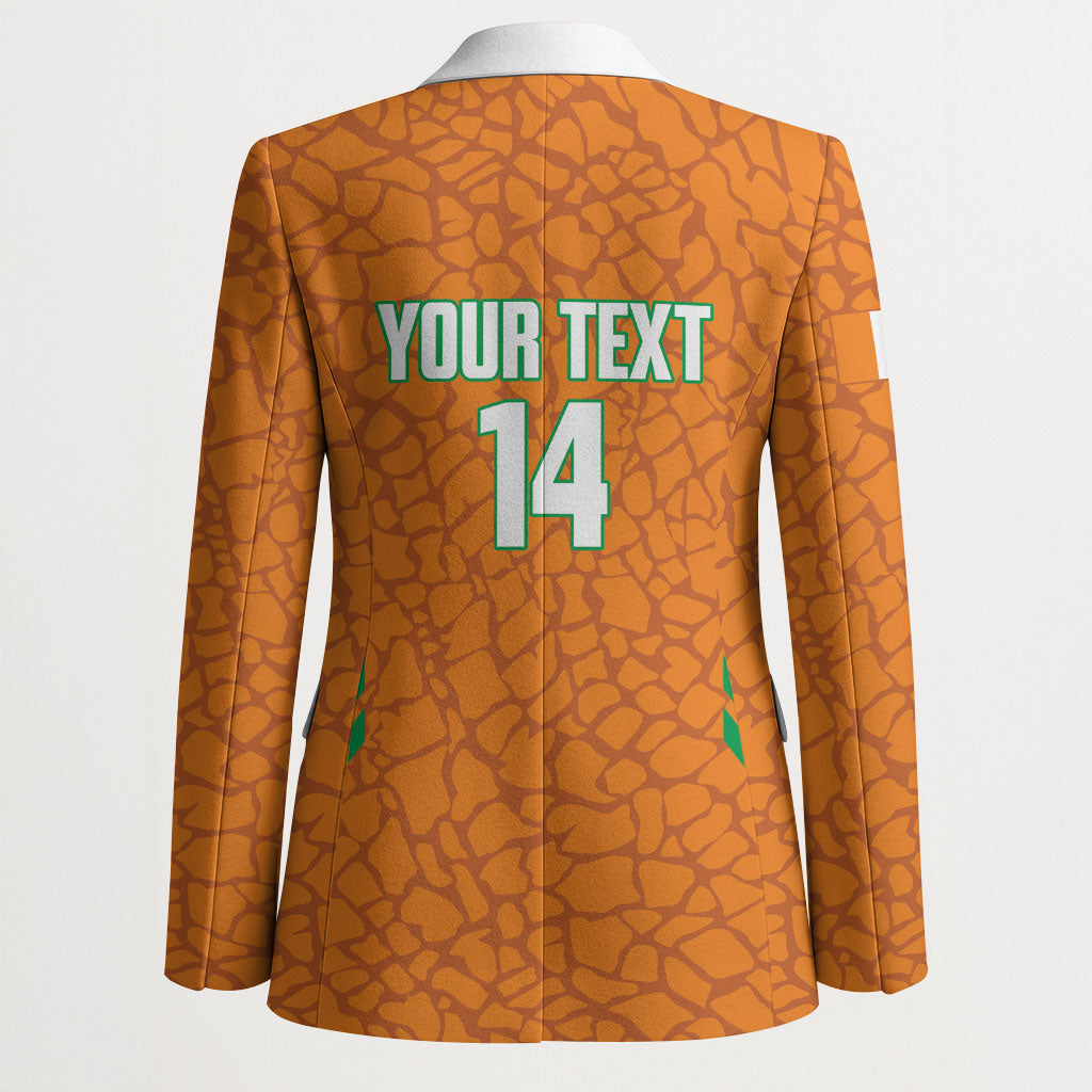 Ivory Coast Football Custom Blazer Les Elephants Dames Skin Style