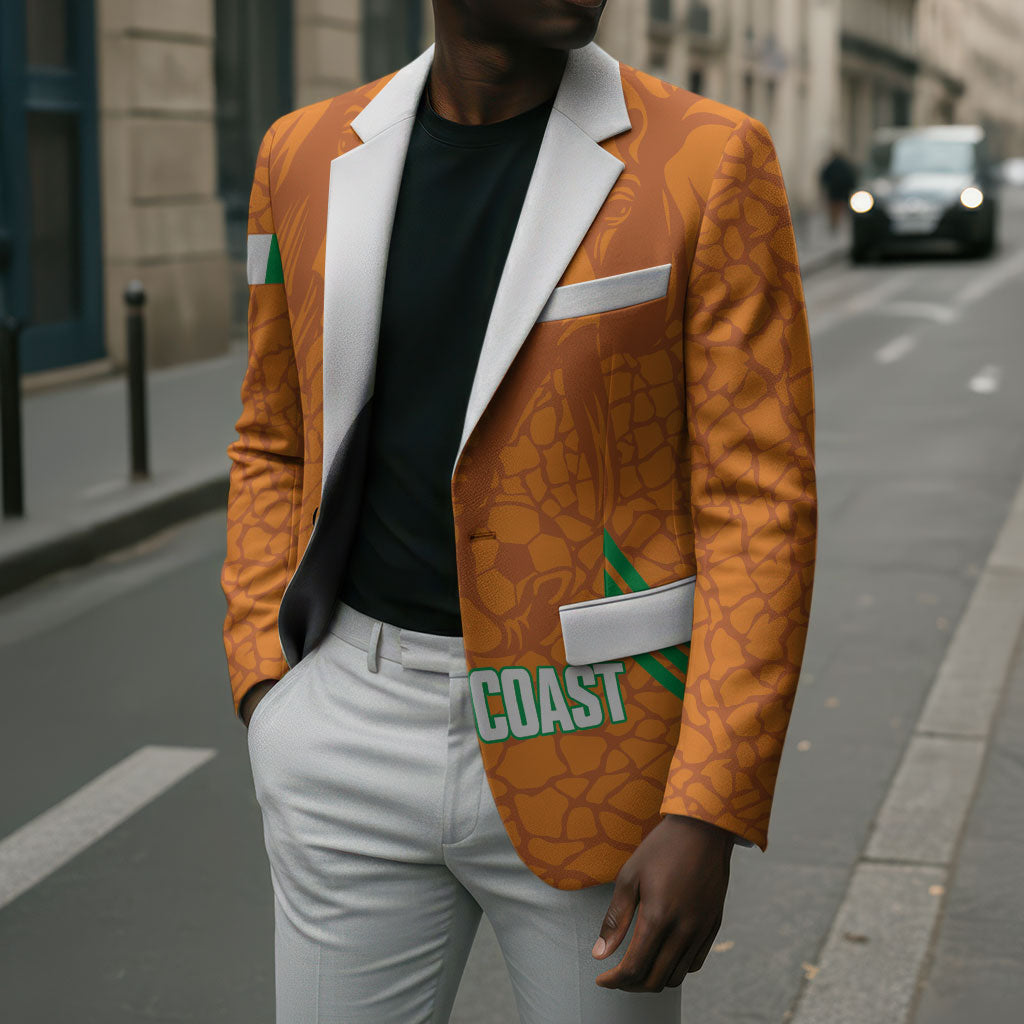 Ivory Coast Football Custom Blazer Les Elephants Dames Skin Style
