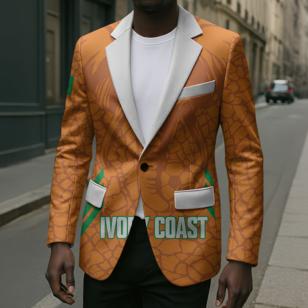 Ivory Coast Football Custom Blazer Les Elephants Dames Skin Style